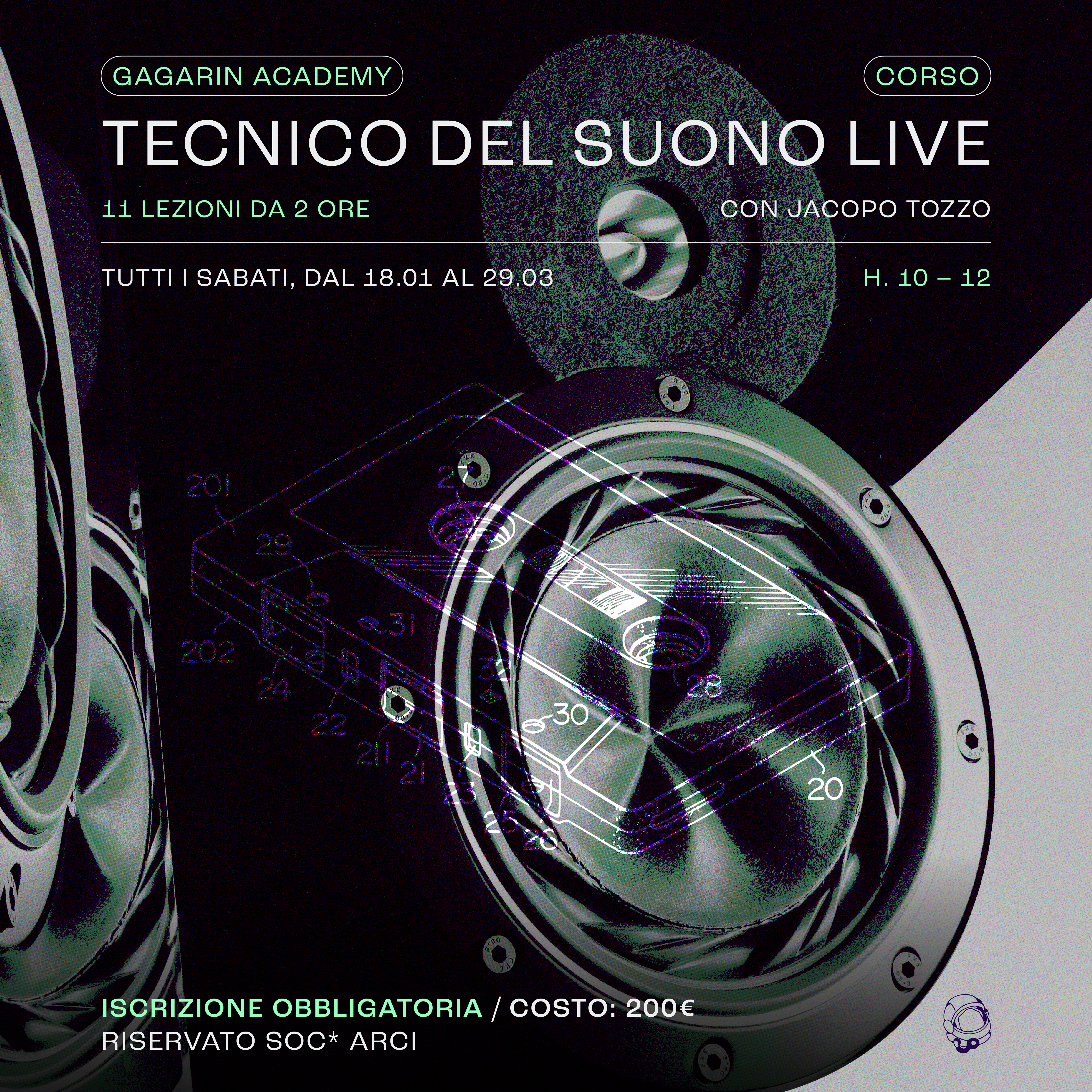 Gagarin Academy: Corso di Tecnico del Suono Live