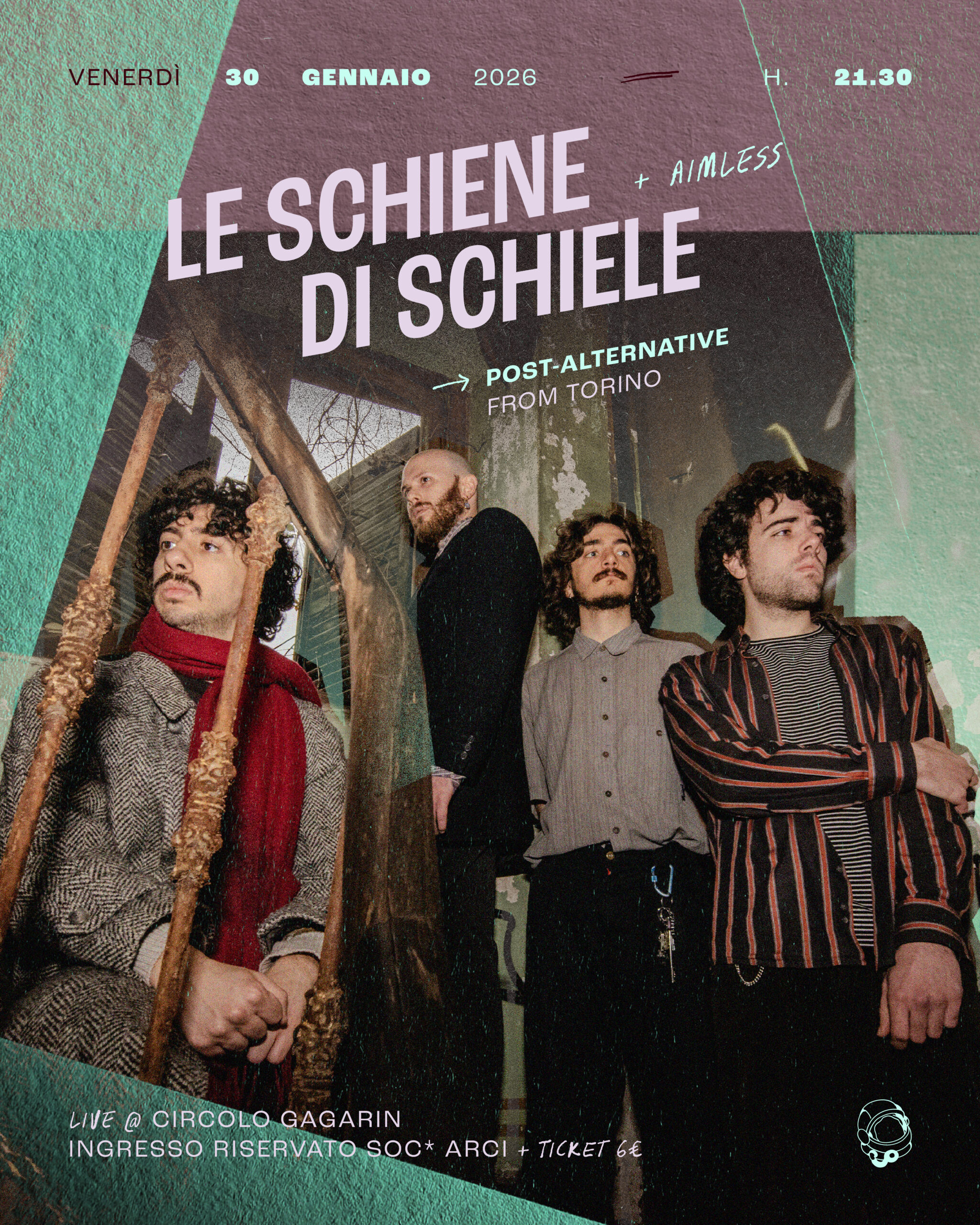 Le Schiene di Schiele + Aimless | Live al Circolo