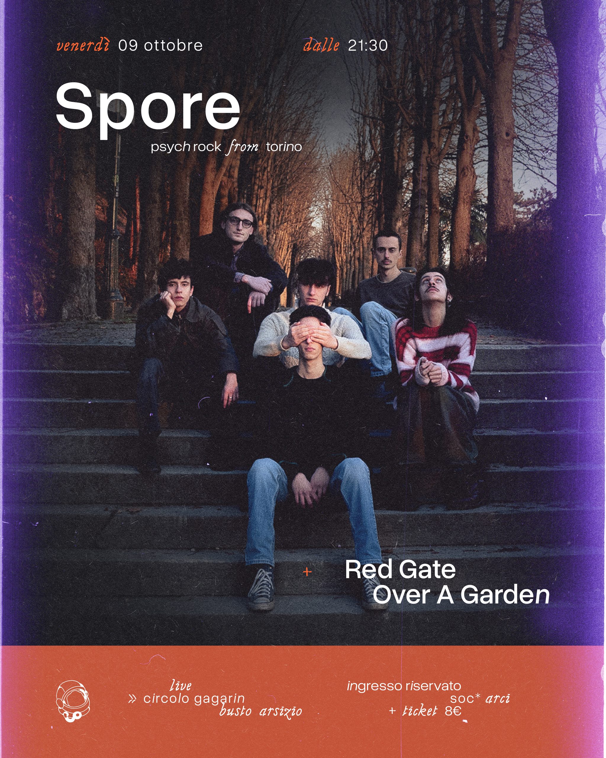 Spore + Red Gate Over a Garden | Live al Circolo