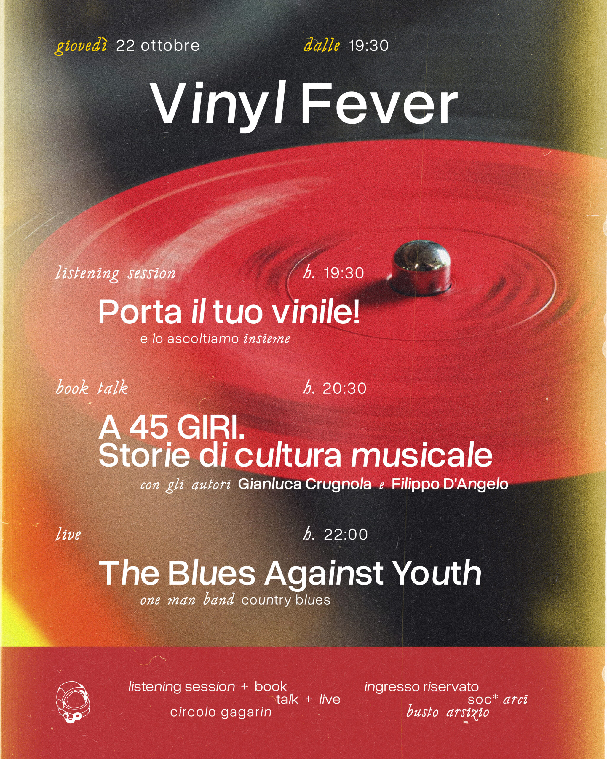 Vinyl Fever | BookTalk + Live | Circolo Gagarin